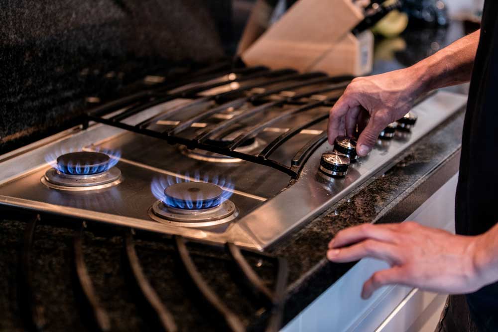 gas stove gas line installation calgary